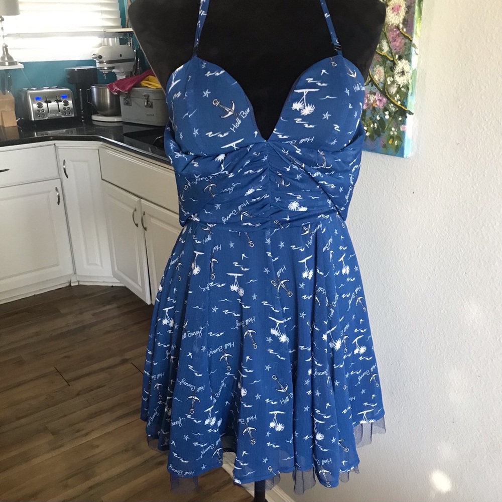 Blue Hell Bunny Fit and Flare Dress